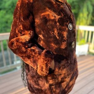 Brown fur jacket